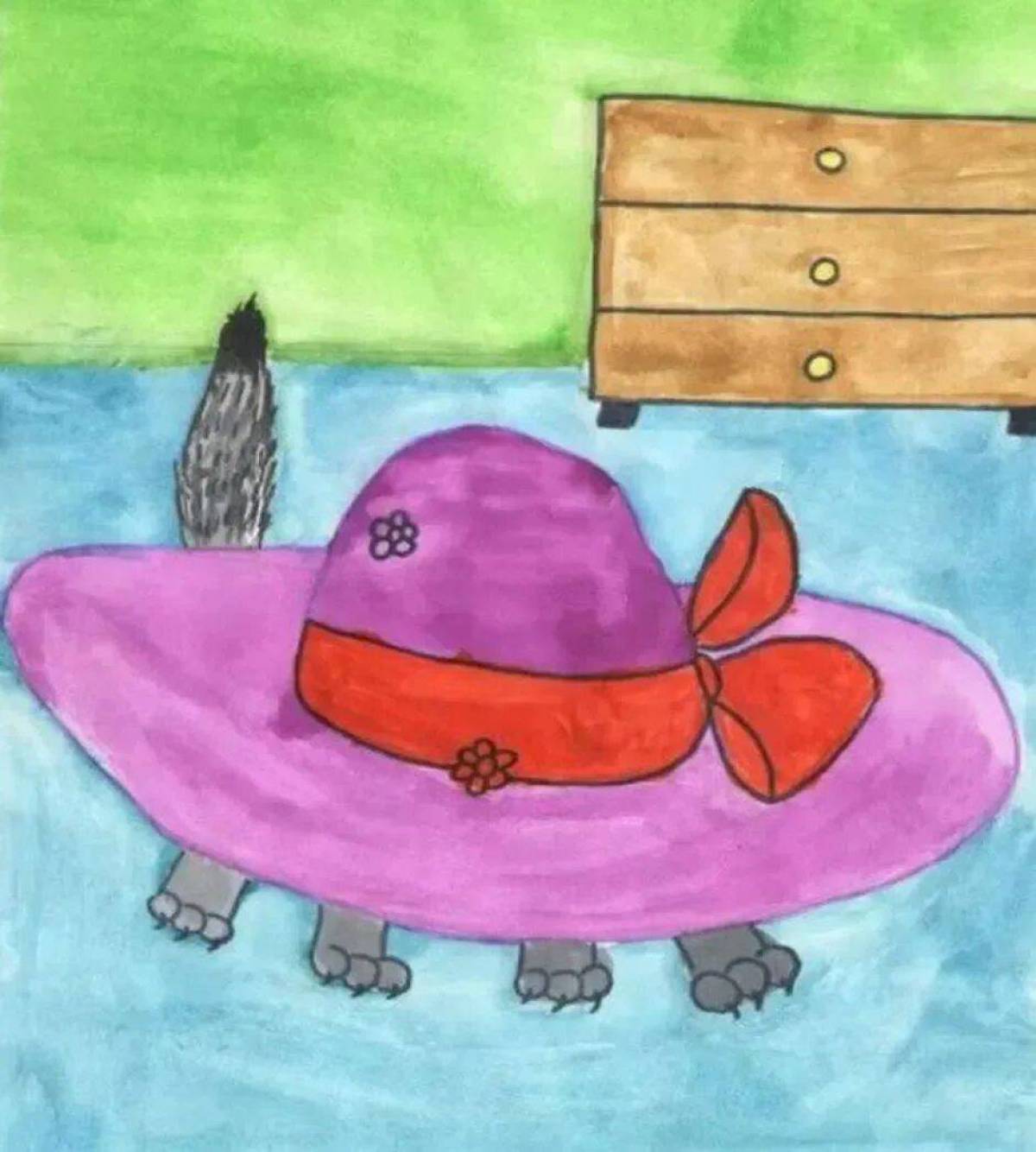 Живая шляпа 1 класс. Живая шляпа Носова. Рисунок к рассказу Носова Живая шляпа. Иллюстрации к живой шляпе Носова.