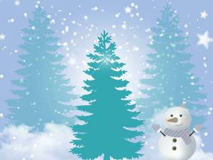 Раскраска елка и снеговик #11 #304361