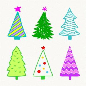 Раскраска елка новогодняя для детей 3 4 лет #32 #304479