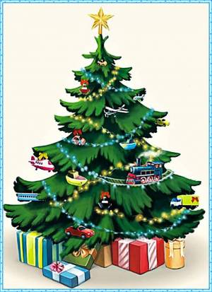 Раскраска елка с игрушками для детей #5 #304624