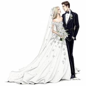 Раскраска жених и невеста #1 #306400