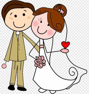 Раскраска жених и невеста #10 #306409