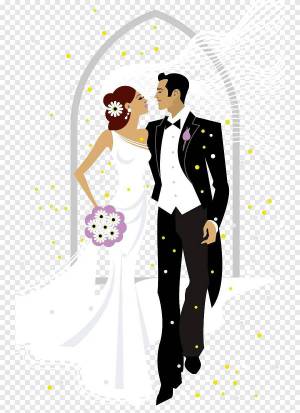 Раскраска жених и невеста #15 #306414