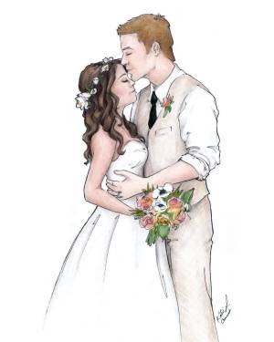 Раскраска жених и невеста #17 #306416