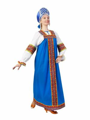 Раскраска женский народный костюм русский #11 #306477