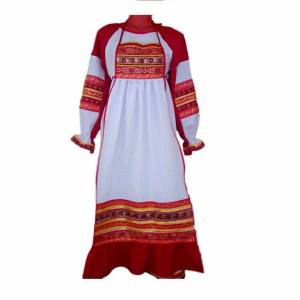 Раскраска женский народный костюм русский #14 #306480