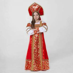 Раскраска женский народный костюм русский #20 #306486