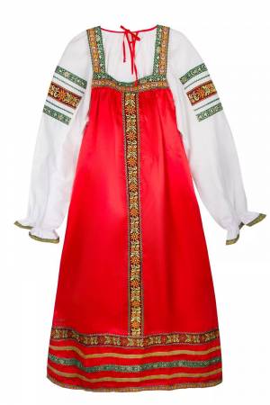 Раскраска женский народный костюм русский #31 #306497