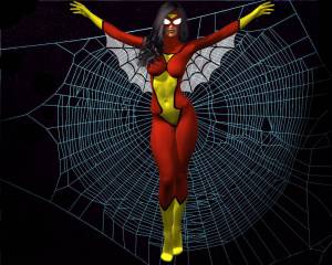 Раскраска женщина паук #11 #306586