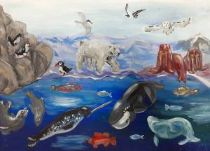 Раскраска животные арктики для детей #11 #307213