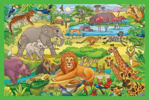 Раскраска животные африки для детей 3 4 лет #10 #307318
