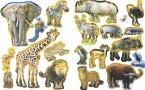 Раскраска животные африки для детей 3 4 лет #28 #307336