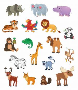 Раскраска животные африки для детей 3 4 лет #30 #307338