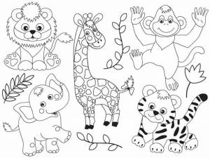 Раскраска животные африки для детей 4 5 лет #2 #307349