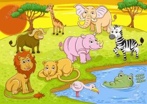 Раскраска животные африки для детей 4 5 лет #21 #307368