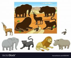 Раскраска животные африки для детей 4 5 лет #27 #307374