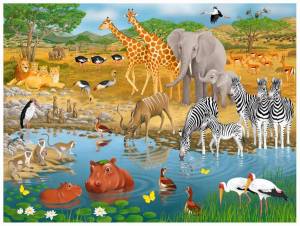Раскраска животные африки для детей 4 5 лет #36 #307383