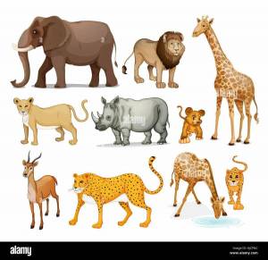 Раскраска животные африки для детей 6 7 лет #14 #307439
