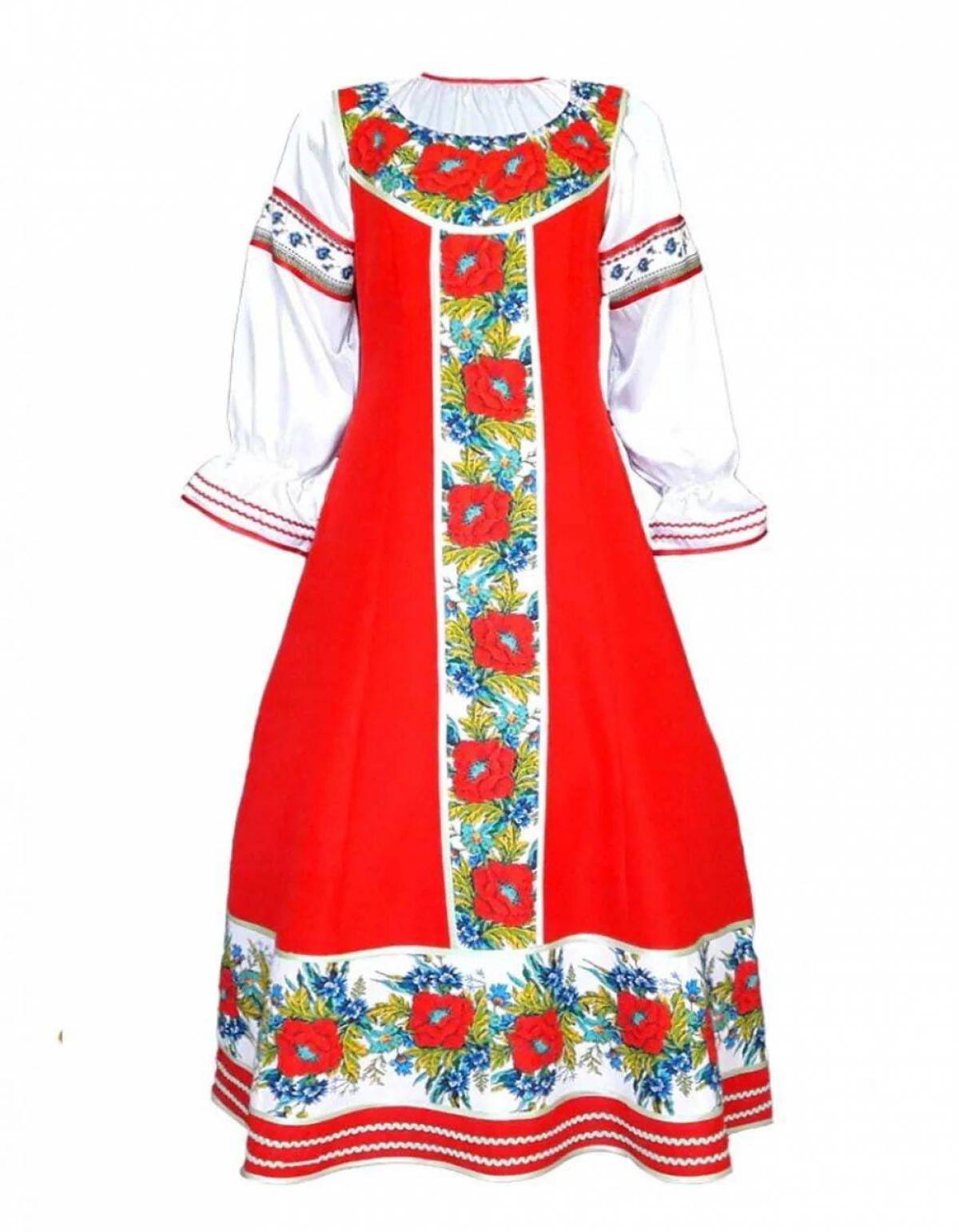 Женский народный костюм русский #28