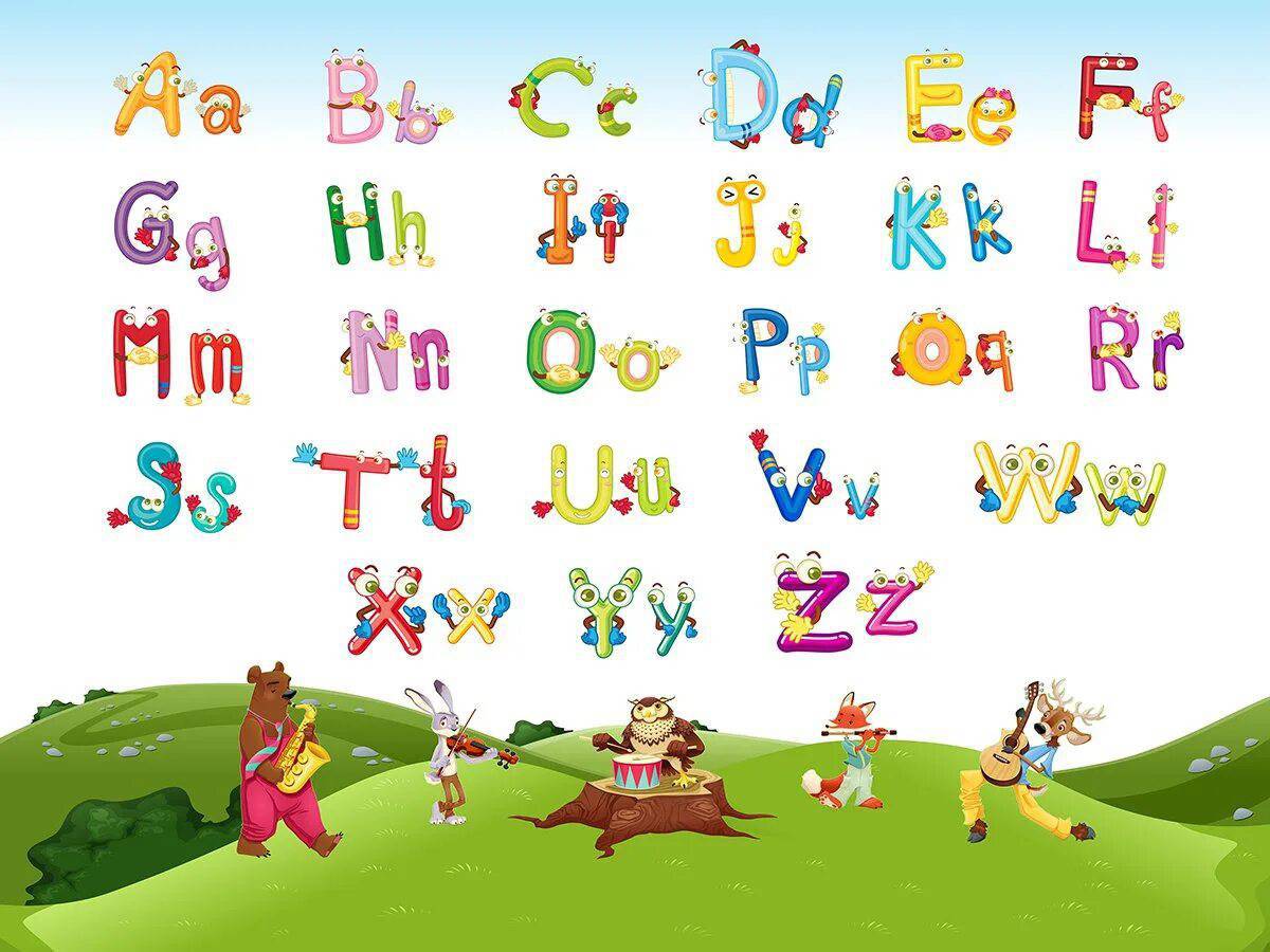 Презентация английской буквы. Красочные буквы английского алфавита. Красочная Азбука для детей. Детские английские буквы. Фон Азбука.