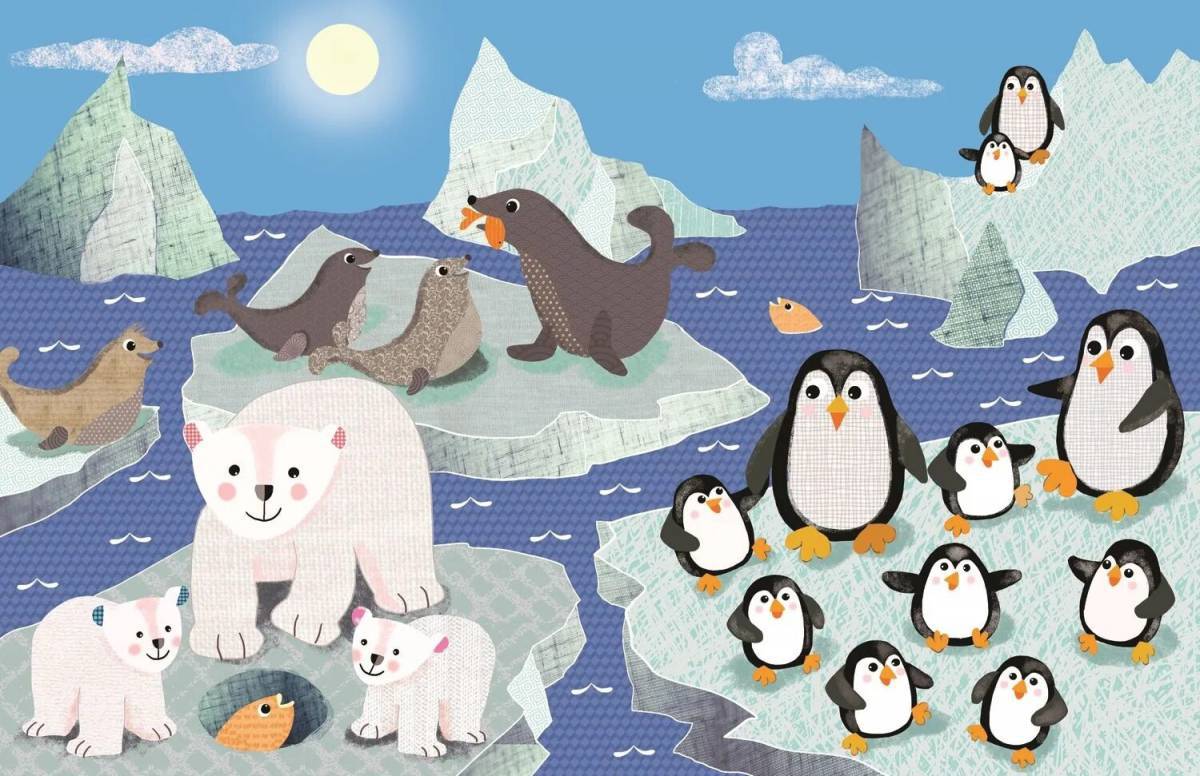 Животные антарктиды для детей #29