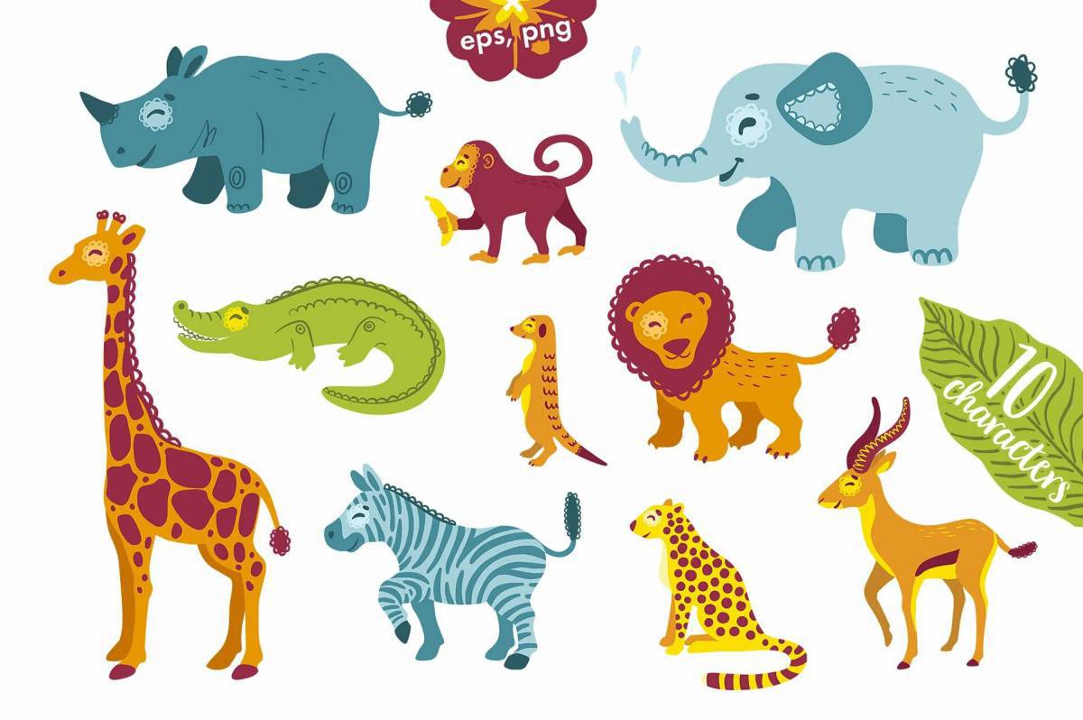 Животные африки для детей 3 4 лет #3