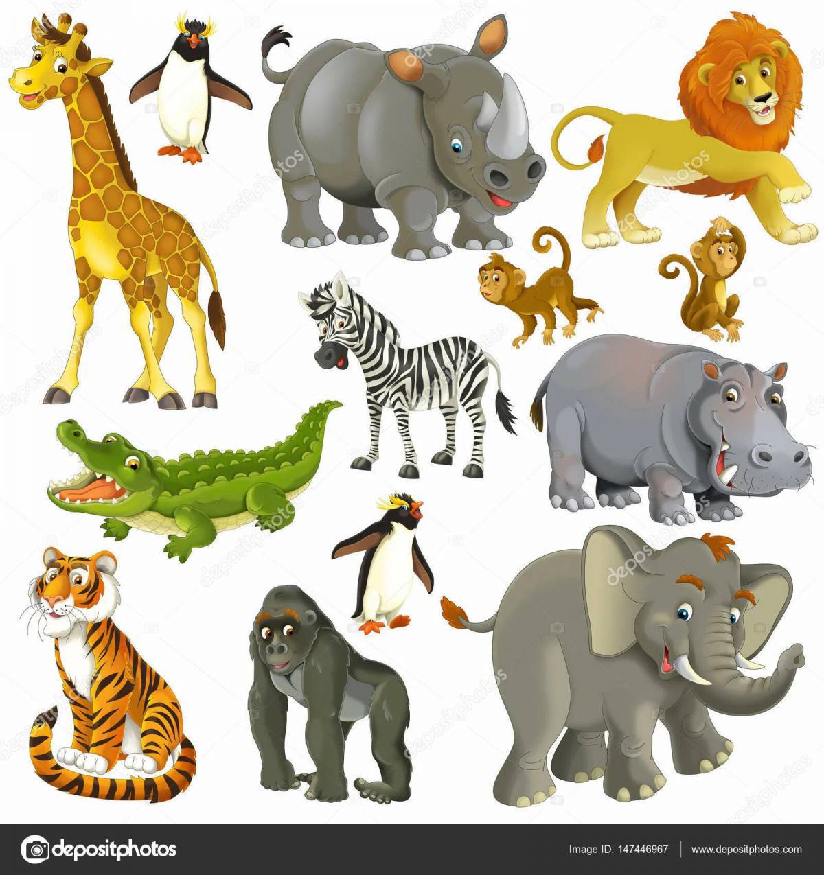 Животные африки для детей 3 4 лет #33