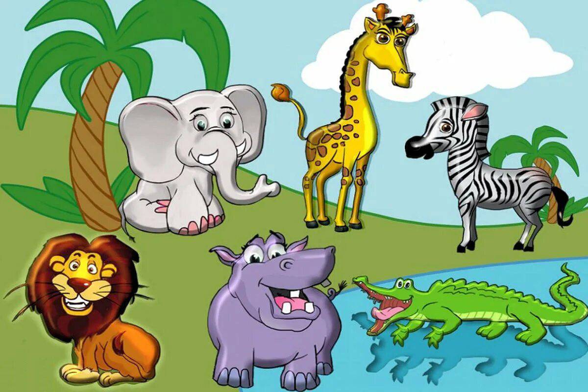 Животные африки для детей 5 7 лет #7