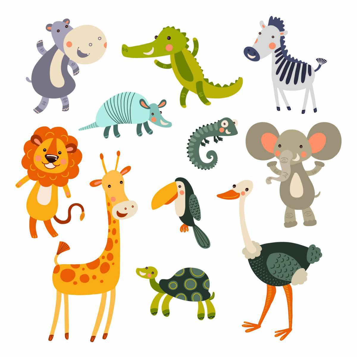 Животные африки для детей 5 7 лет #30