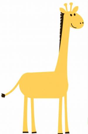 Раскраска жираф без пятен #1 #308956