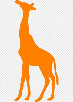 Раскраска жираф без пятен для детей #18 #309006