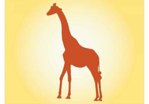 Раскраска жираф без пятен для детей #19 #309007