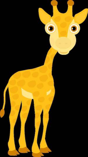 Раскраска жираф без пятен для детей #21 #309009