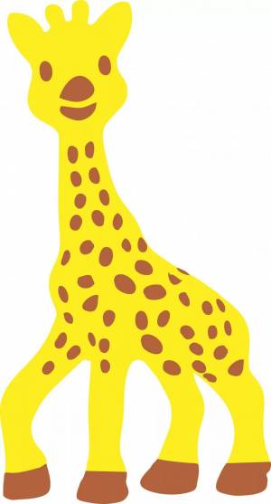 Раскраска жираф без пятен для детей #25 #309013