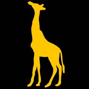 Раскраска жираф без пятен для детей #34 #309022