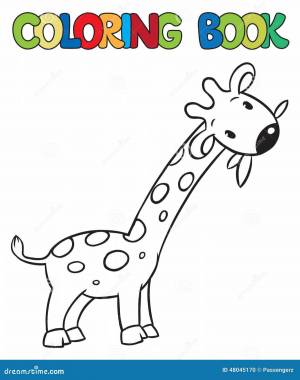 Раскраска жираф для детей 2 3 лет #11 #309035