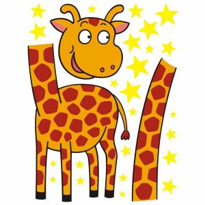 Раскраска жираф для детей 2 3 лет #13 #309037