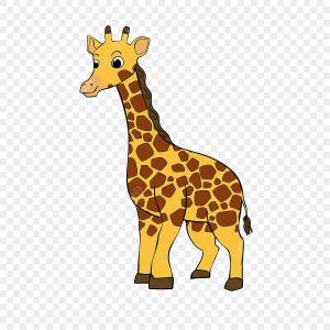 Раскраска жираф для детей 2 3 лет #19 #309043