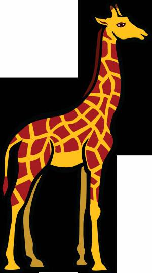 Раскраска жираф рисунок #18 #309117