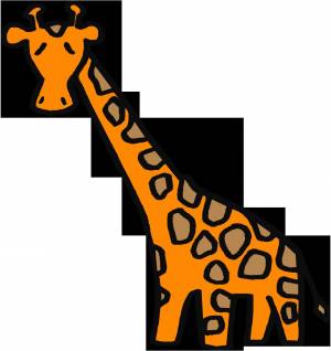 Раскраска жираф рисунок #25 #309124