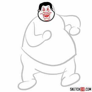 Раскраска жирный китаец из тик тока #20 #309148