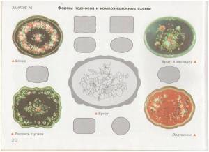 Раскраска жостовский поднос 5 класс #16 #309367