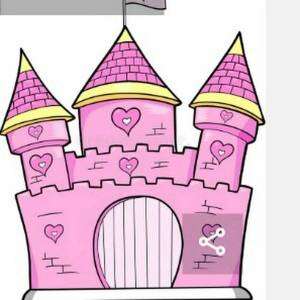 Раскраска замок для девочек #29 #311261