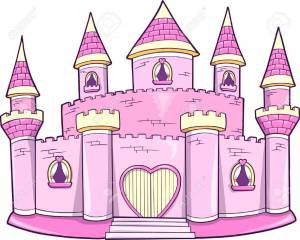 Раскраска замок для девочек #36 #311268