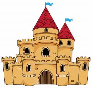 Раскраска замок для детей 4 5 лет #6 #311275