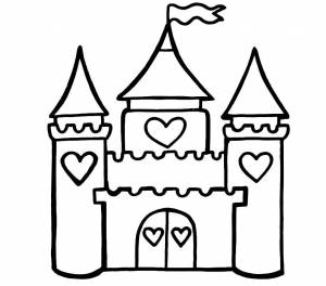 Раскраска замок для детей 4 5 лет #32 #311301
