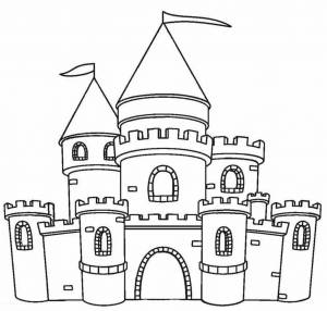 Раскраска замок для детей 4 5 лет #35 #311304