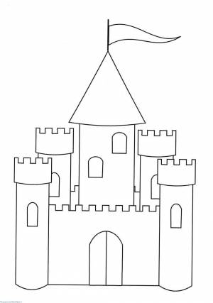 Раскраска замок для детей 4 5 лет #37 #311306