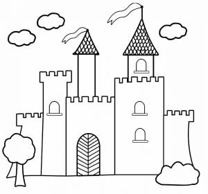 Раскраска замок для детей 6 7 лет #8 #311314