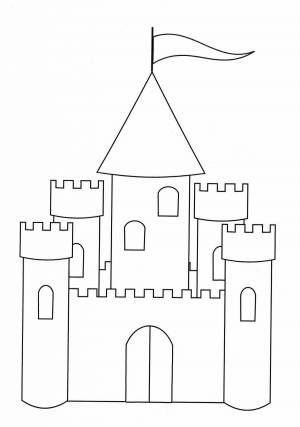 Раскраска замок для детей 6 7 лет #14 #311320